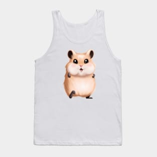 Cute Hamster Drawing Tank Top